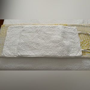 Pick-Stitch Handcrafted Shams, Cotton/Linen Quilted, size King qty 2